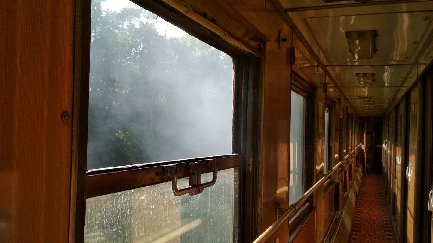 Старый вагон поезда внутри