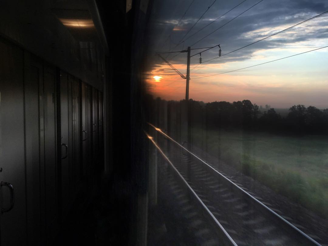 фото из окна вагона поезда