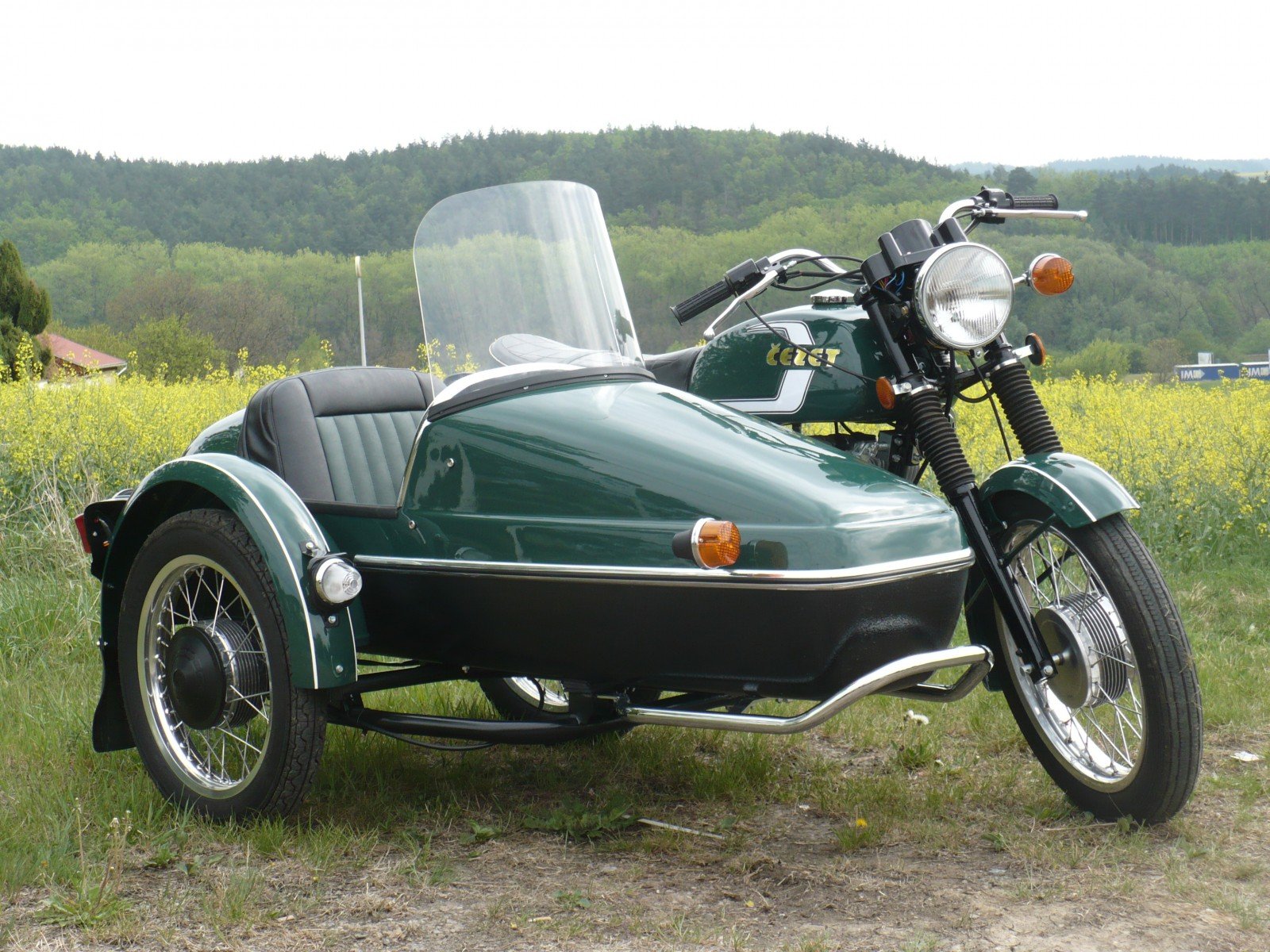 Jawa 638 с коляской