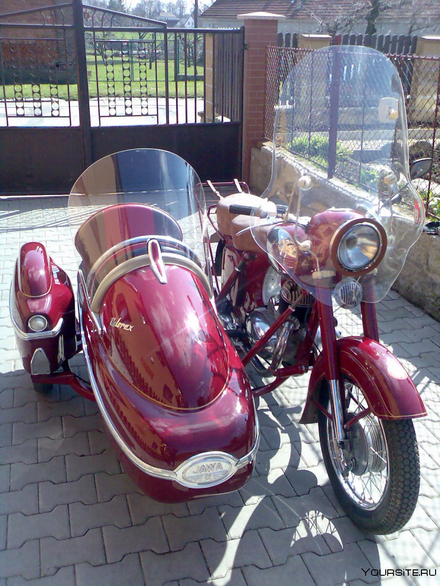 Jawa 350 с коляской