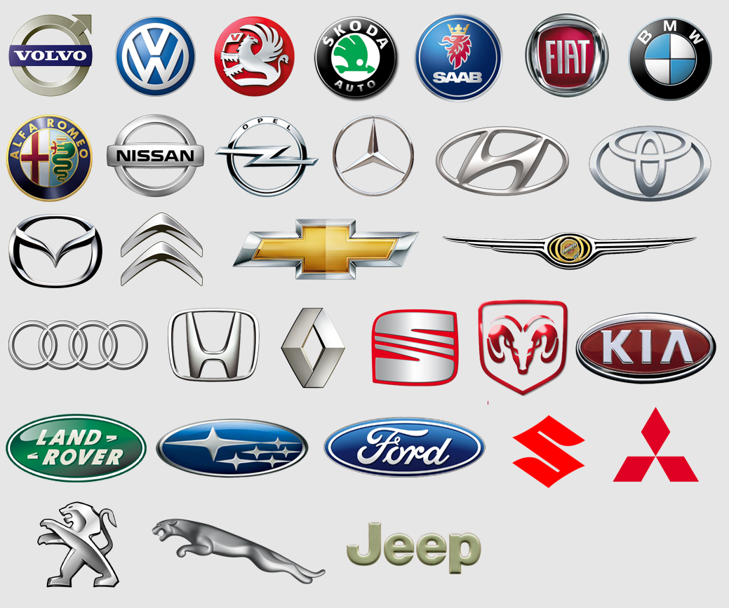 Эмблемы автомобилей иномарок легковых с названиями фото