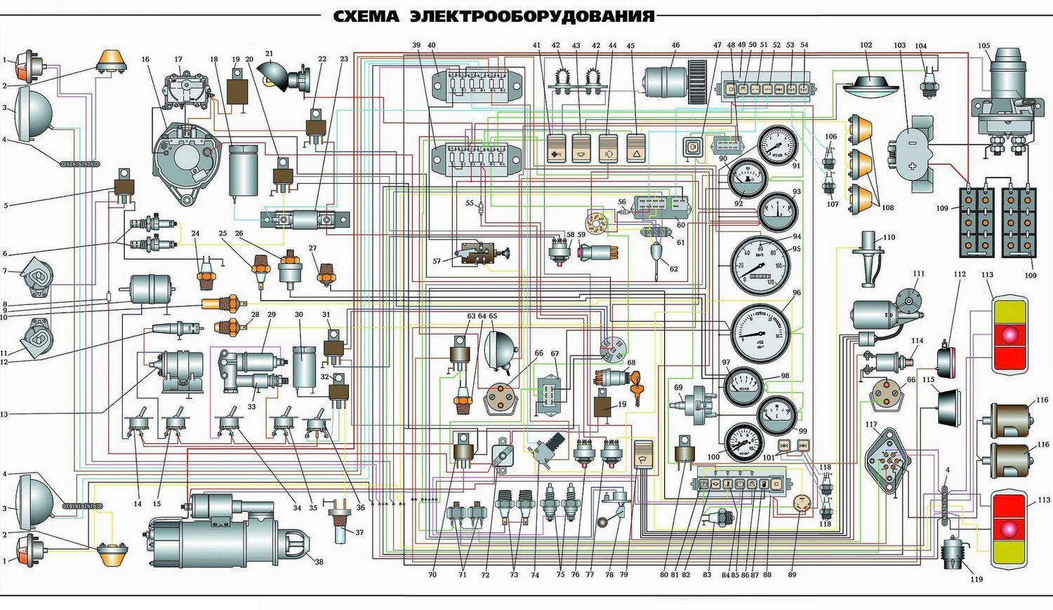 Схема подключения стартера камаз евро 3