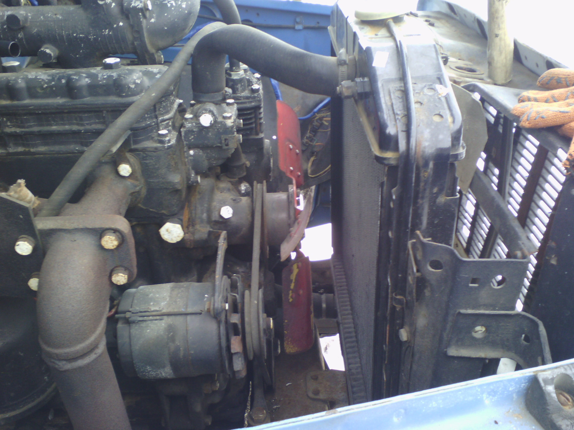 Двигателя устанавливаемые на мтз. Радиатор ГАЗ 3307 С дизельным двигателем. ГАЗ 3307 дизель д245. ГАЗ 3307 дизель крепление двигателя. Д 245 на ГАЗ 3307.