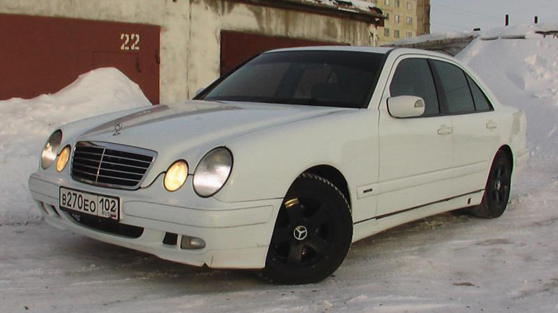 Mercedes Benz w210 зима