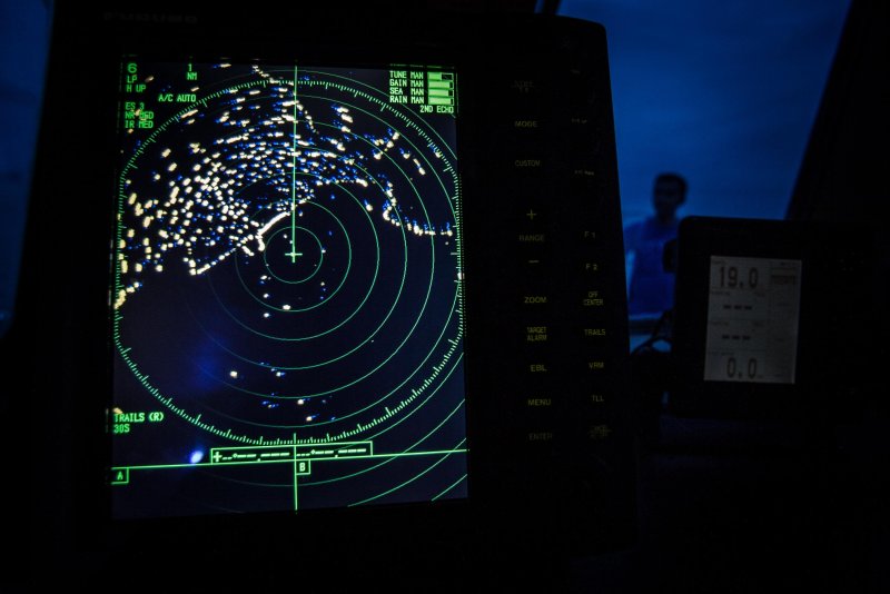Экран радара ПВО