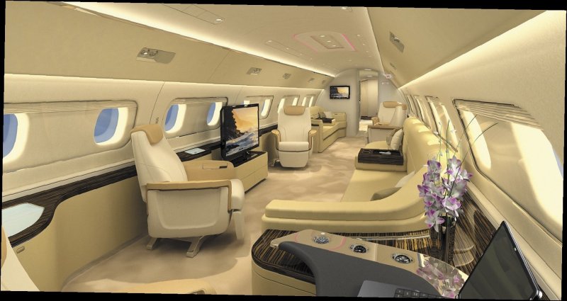 Embraer Lineage 1000 салон