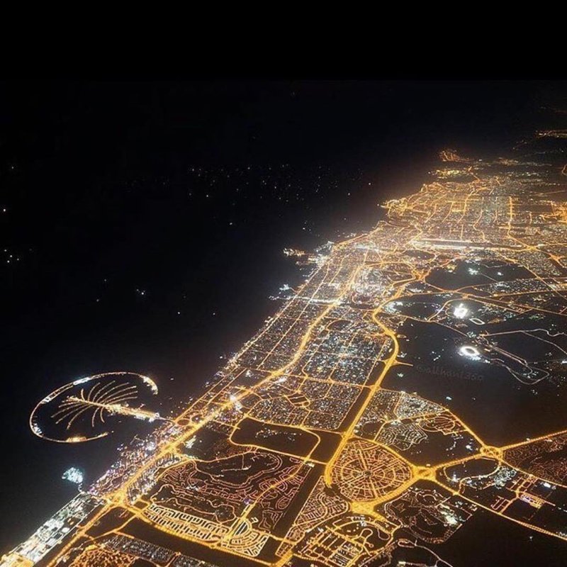 Дубай 2020 ночью