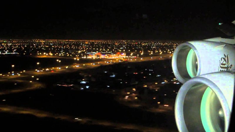 Ночной город с самолета
