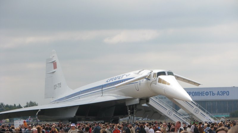 Пассажирский самолет ту-144 СССР