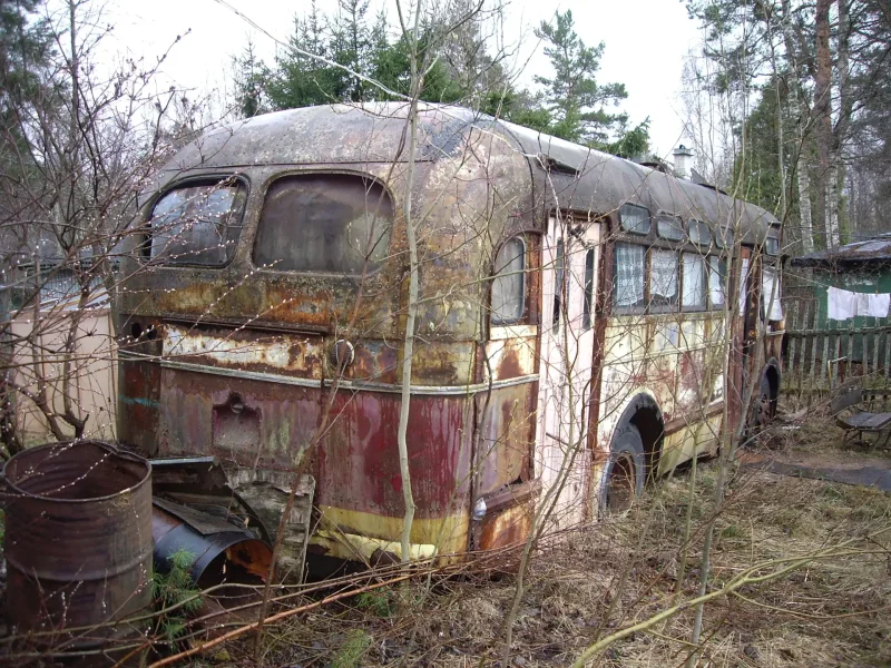 Старые автобусы