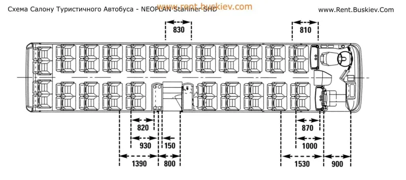 JAC hk6120 схема расположения мест автобус