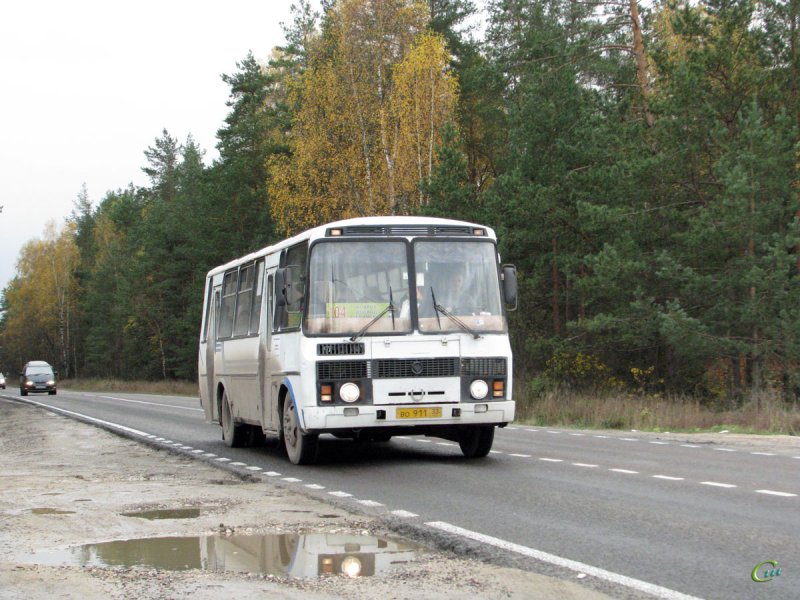 Автобус ПАЗ маршрут 104