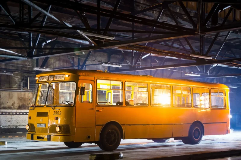 ЛИАЗ скотовоз автобус