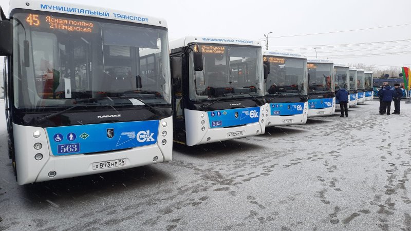 Омск автобусы на метане