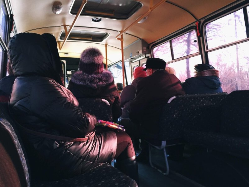 Пассажиры в транспорте