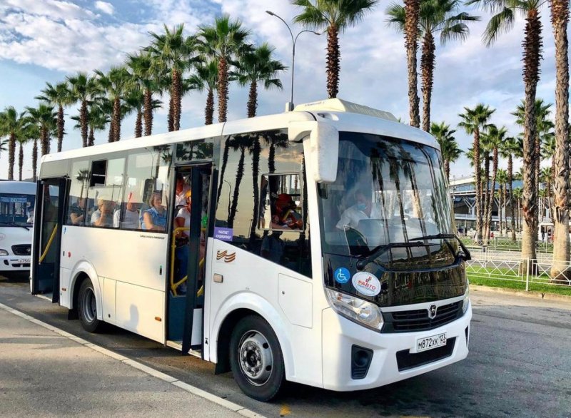 Автобусы в Олимпийском парке