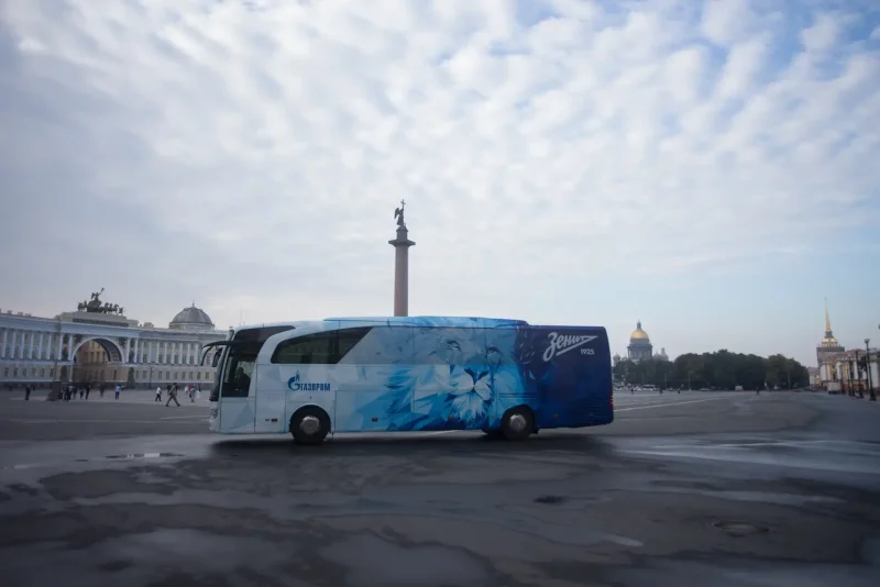 Автобус ФК Зенит 2021