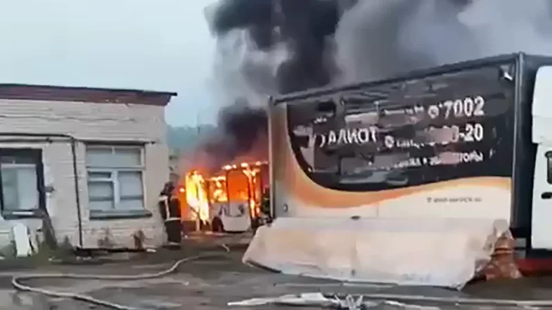 Пожар в общественном транспорте