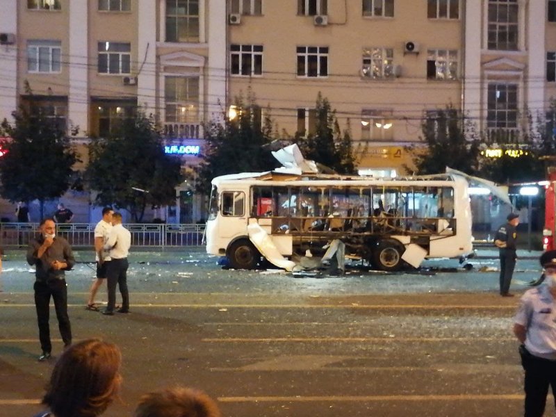 Взрыв автобуса в Воронеже 12 августа 2021 года
