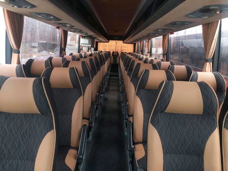 Van Hool автобус внутри