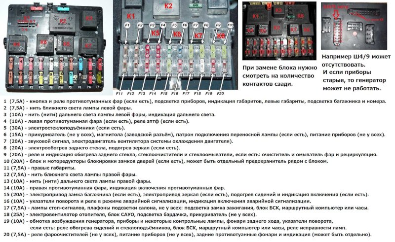 Монтажный блок ВАЗ 21 10