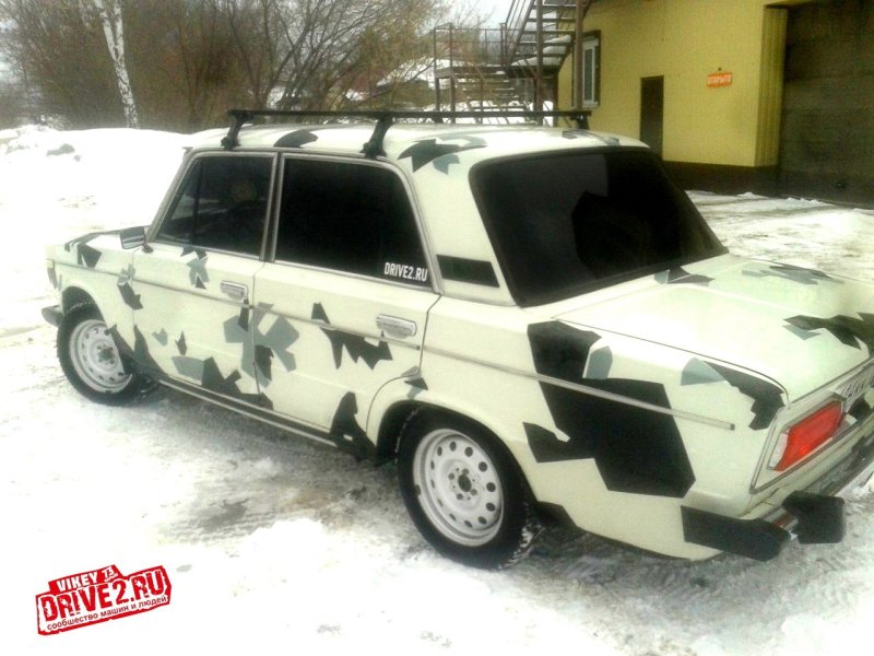 ВАЗ 2106 В белом камуфляже