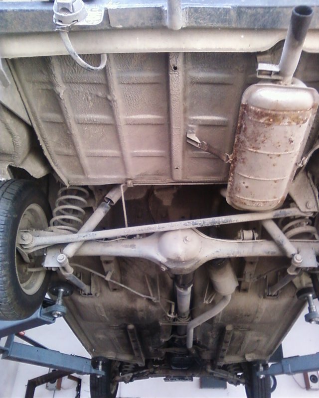 ВАЗ 2106 днище вид снизу