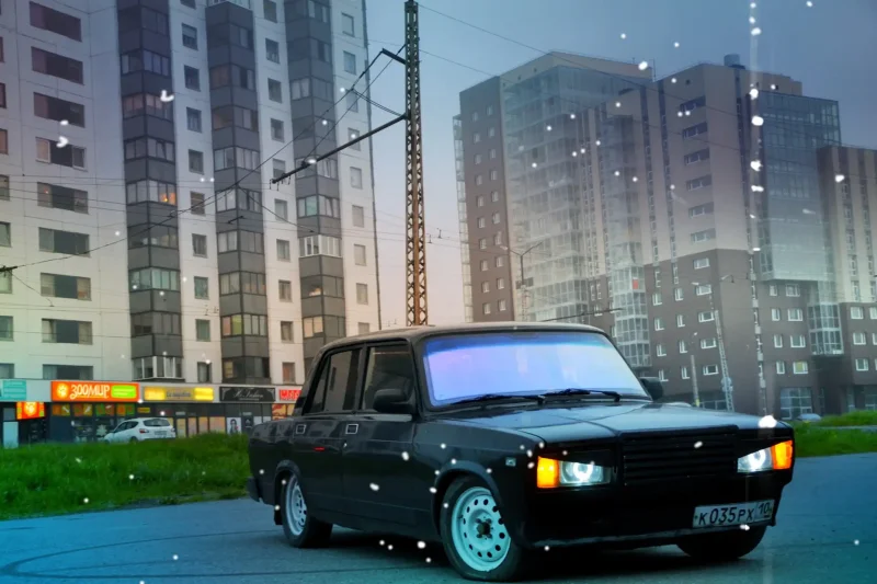 Lada 2107 черный