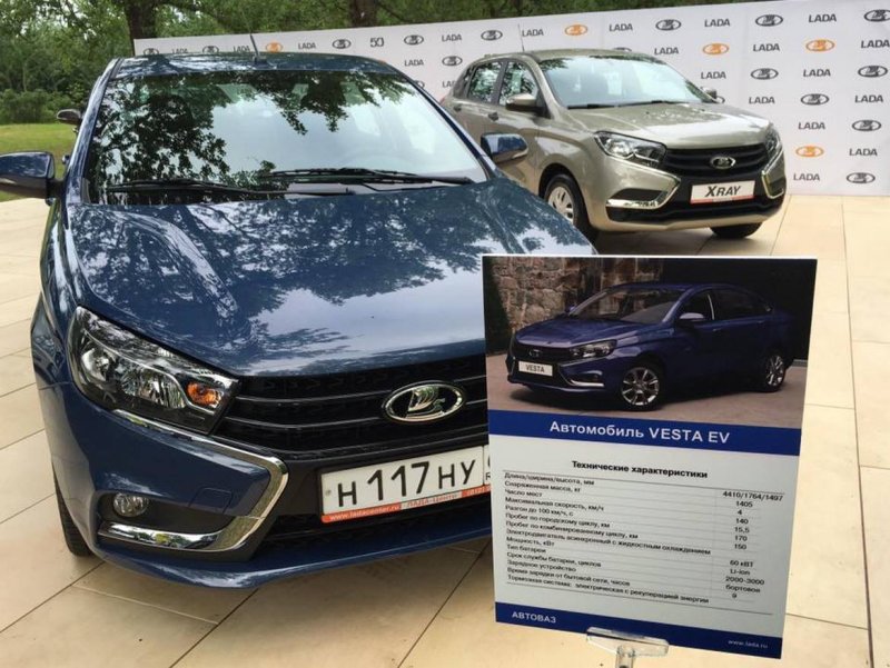 Lada Vesta электромобиль
