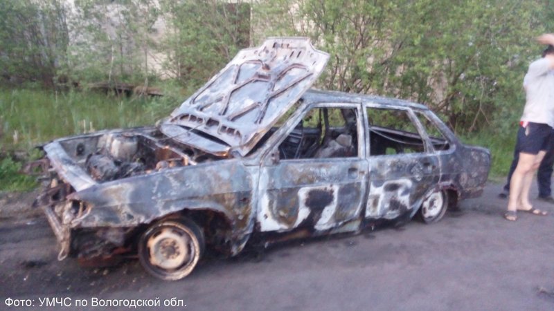 Сгорела ВАЗ 21083