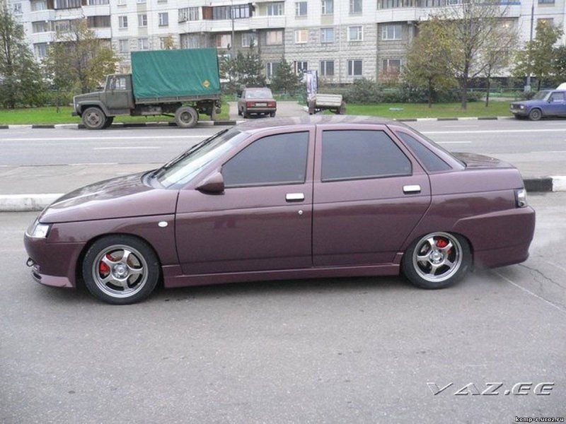 ВАЗ 2110 баклажан тюнинг