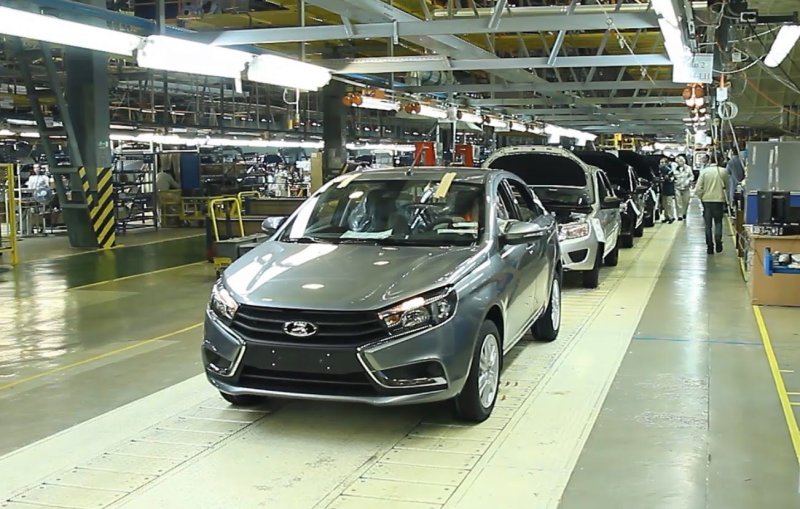 Lada Vesta конвейер