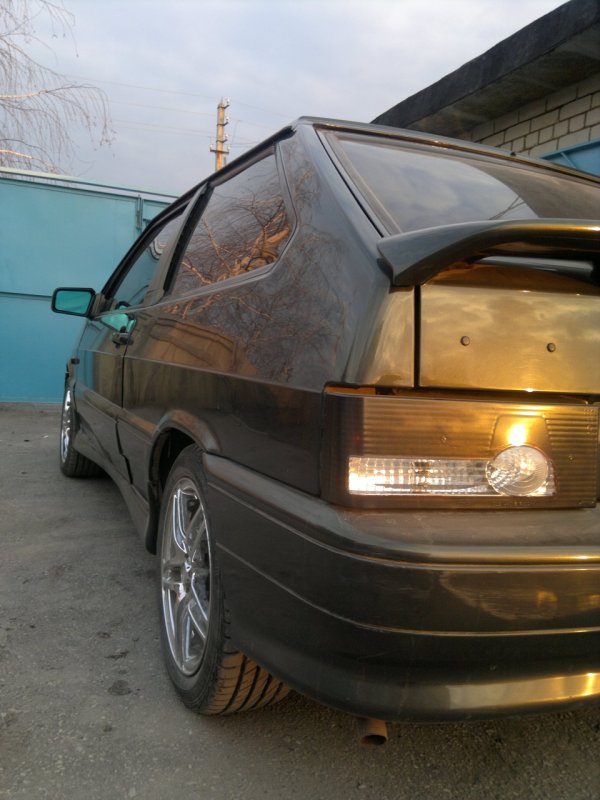 Лада 2114 чёрные фары