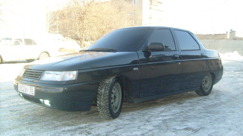 ВАЗ 2110 черная тонированная
