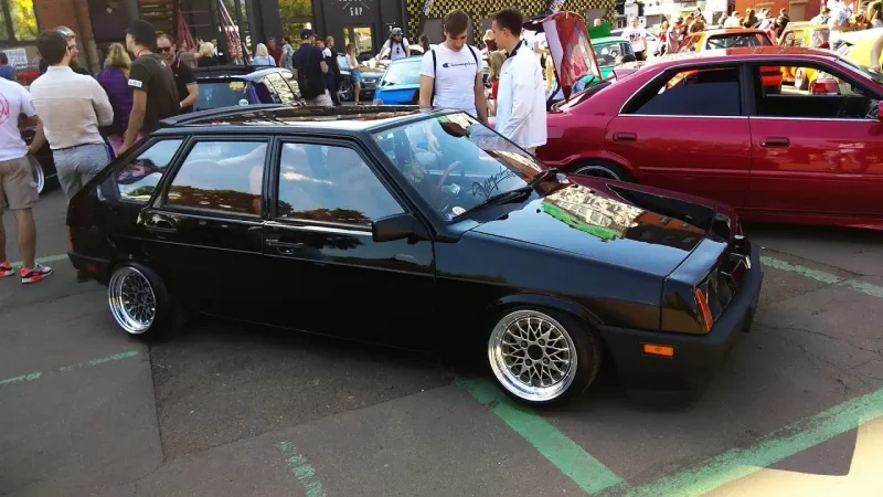 ВАЗ 2108 stance черная