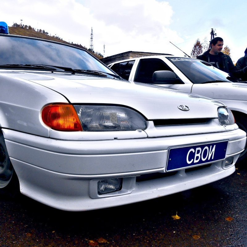 ВАЗ 2114 С мигалками черная