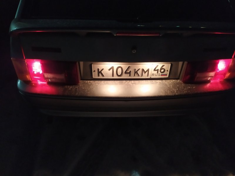 Подсветка номерного знака ВАЗ 2114
