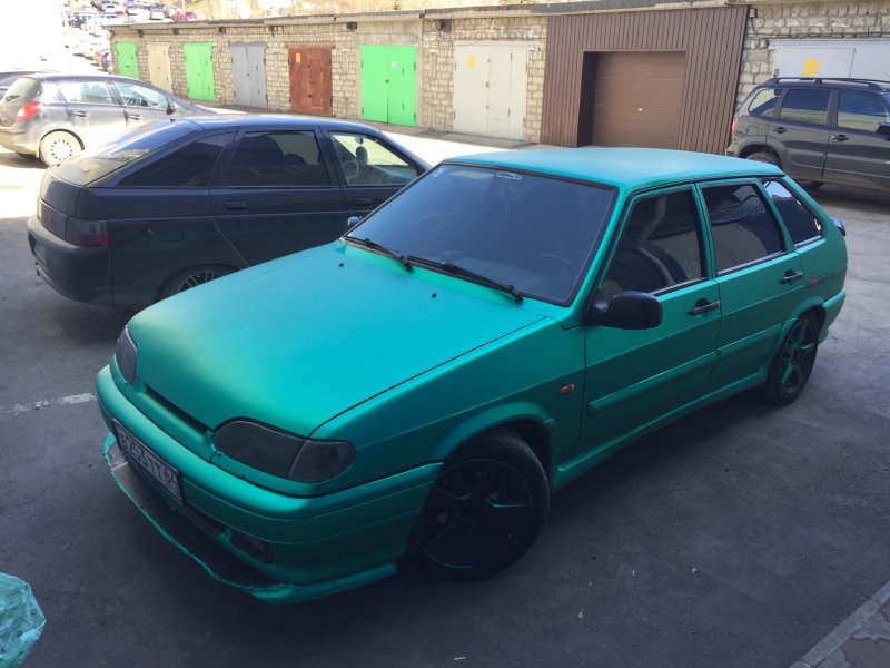 Лада ВАЗ 2114 зеленая матовая