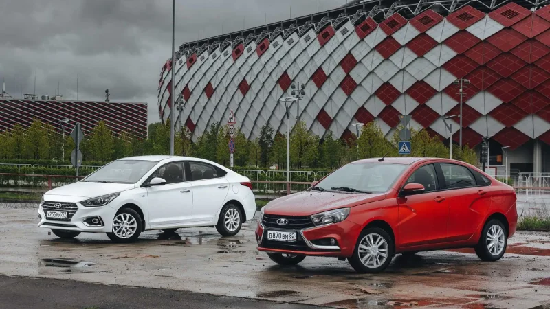 Lada Vesta и Hyundai Solaris