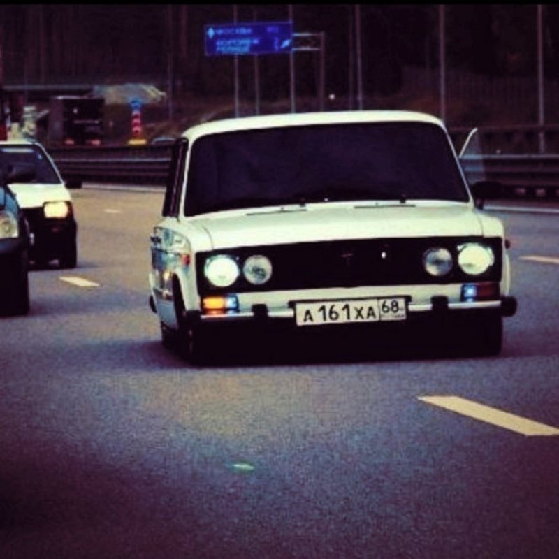 ВАЗ 2106 белая в тонере