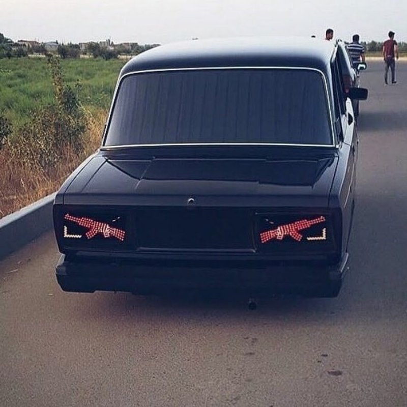 ВАЗ 2107 синяя бункер