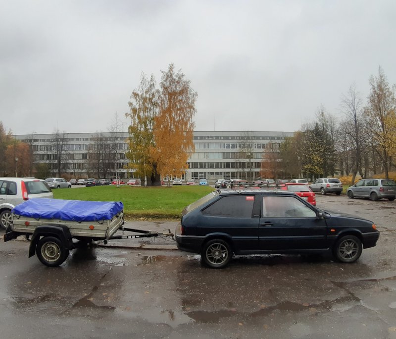 ВАЗ 2112 С прицепом