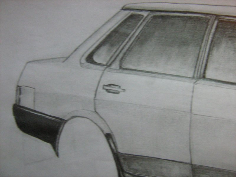 ВАЗ 21099 нарисованный сбоку