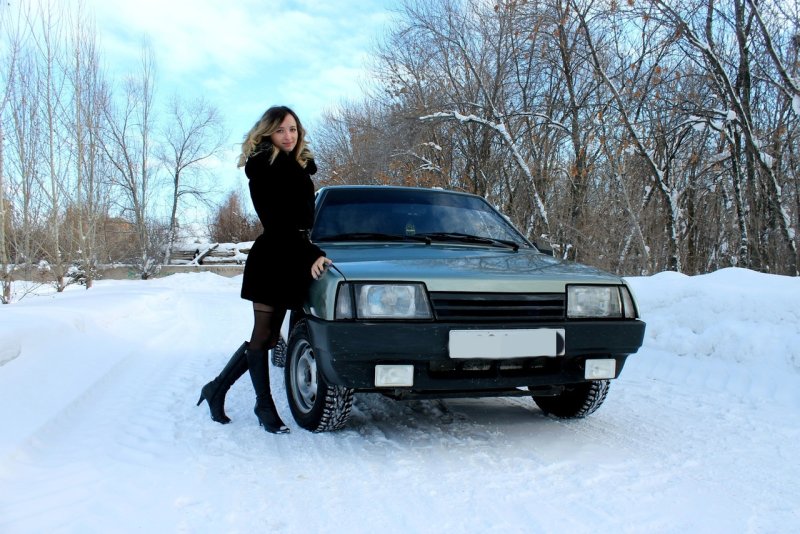 ВАЗ 21099 зимой