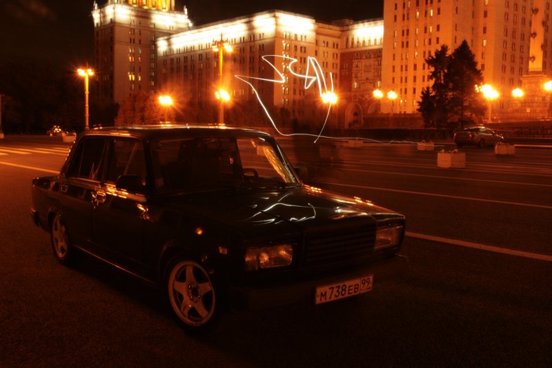 Ночная ВАЗ 2107