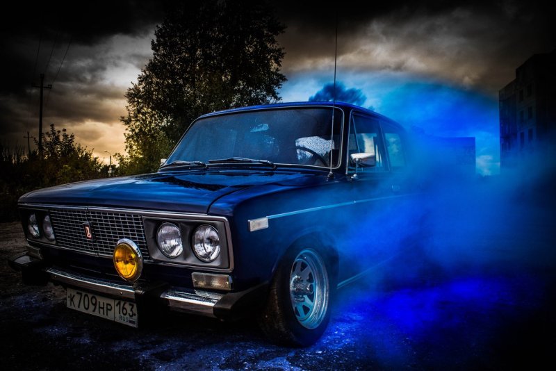 Lada 2106 Black Neon