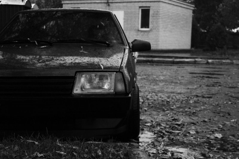 Голубая ВАЗ 2109 БПАН