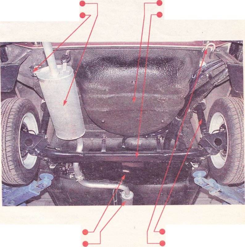 ВАЗ 2115 вид снизу
