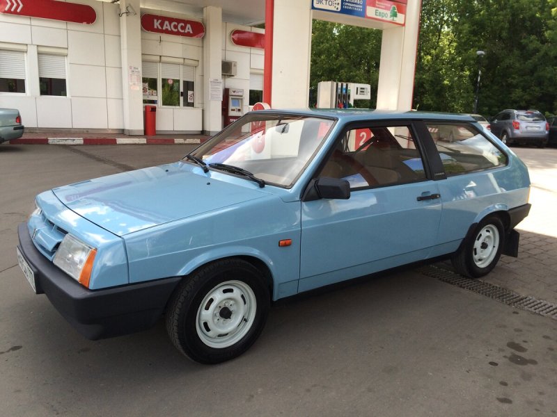 ВАЗ 2108 серо голубая