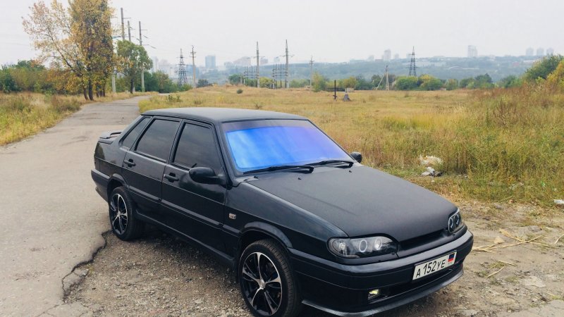 Лада 2115 черная тонированная